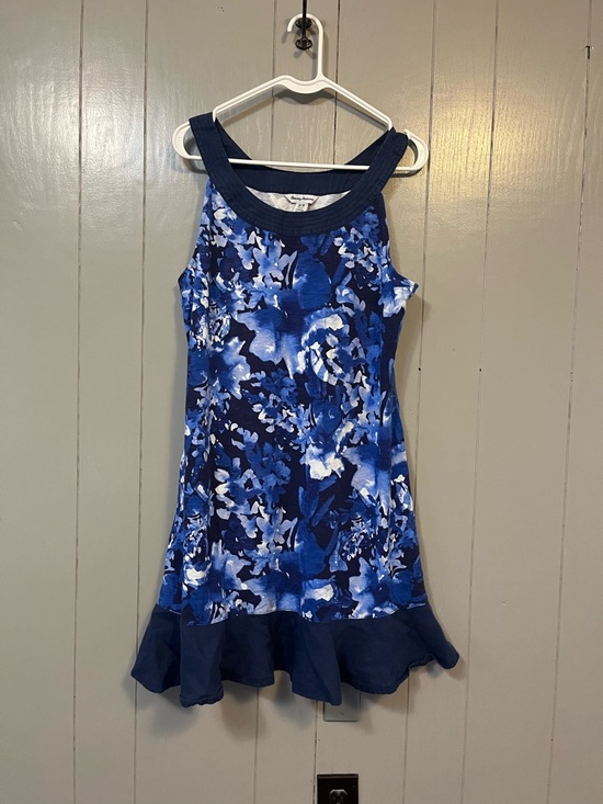 Tommy Bahama Dresses & Skirts - Tommy Bahama Fresco Floral Print  Sleeveless Midi Round Neck Dress Flared Hem M